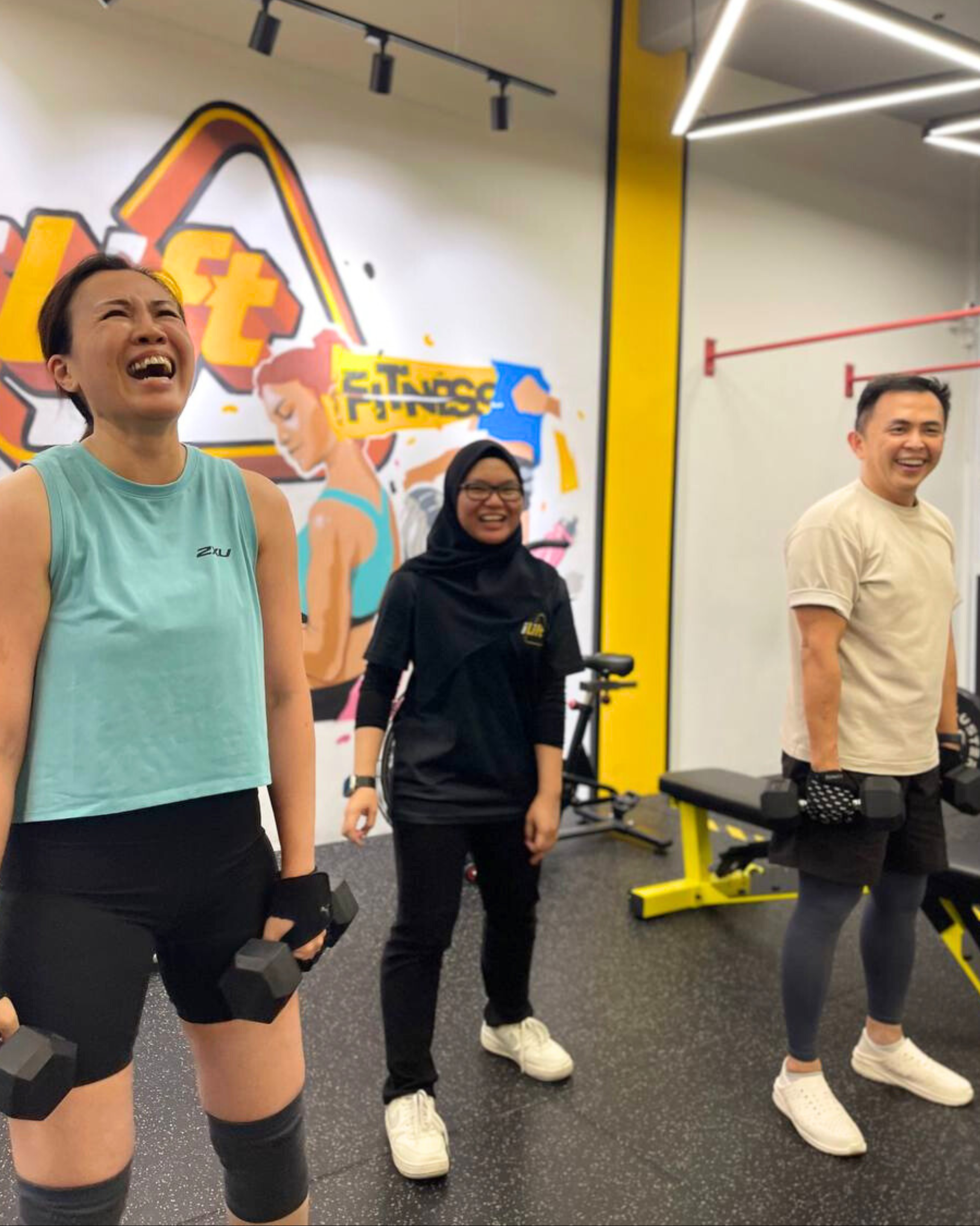 Inside the iLift studio in Kuching