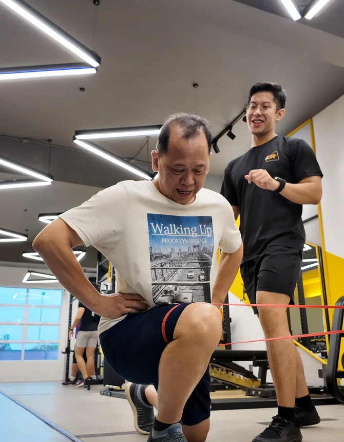 A movement assessment at iLift, Kuching.