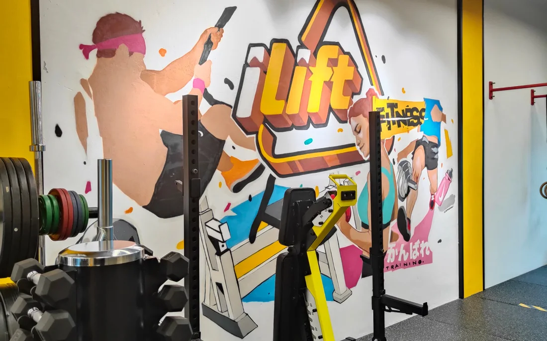 Inside the iLift Gala City studio, Kuching