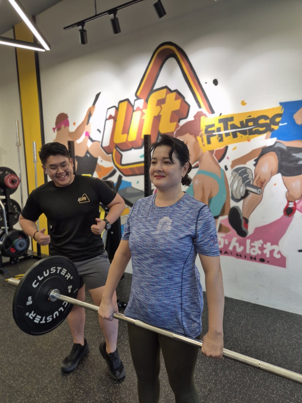 Elizabeth deadlifting pain-free at iLift Gala City