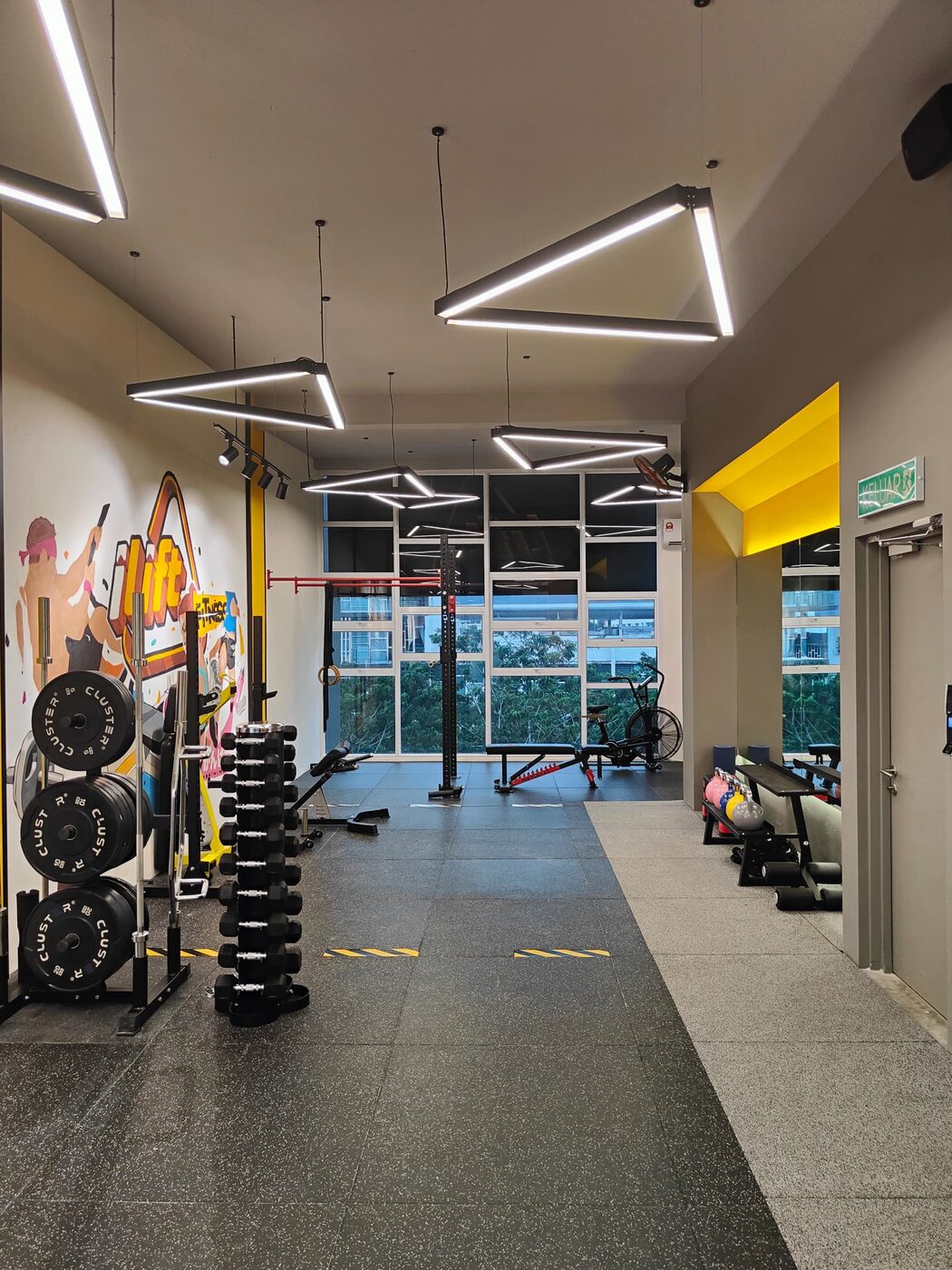 Inside the iLift Gala City studio, Kuching