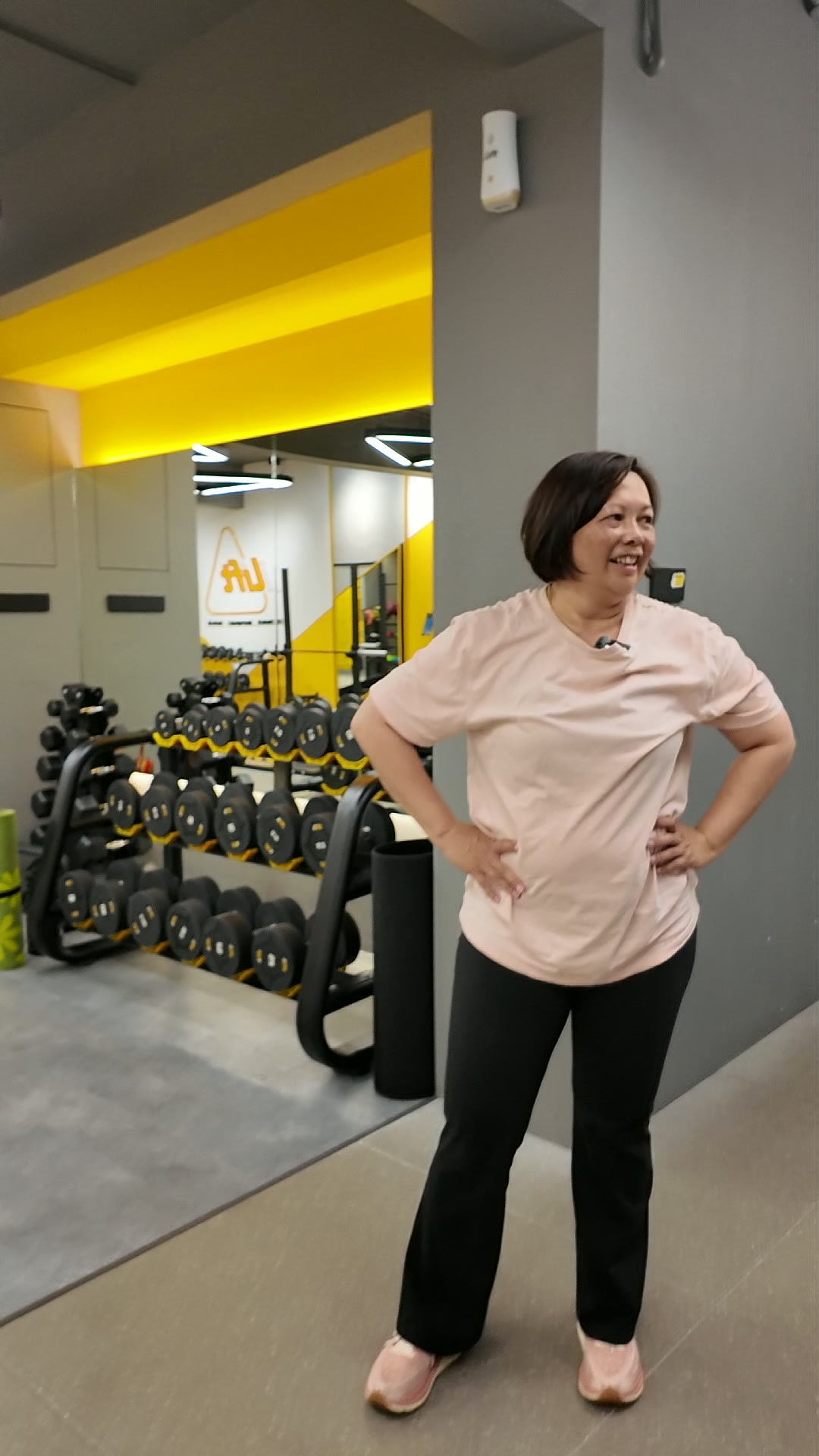 Phyllis smiling during a session at iLift Pines Square